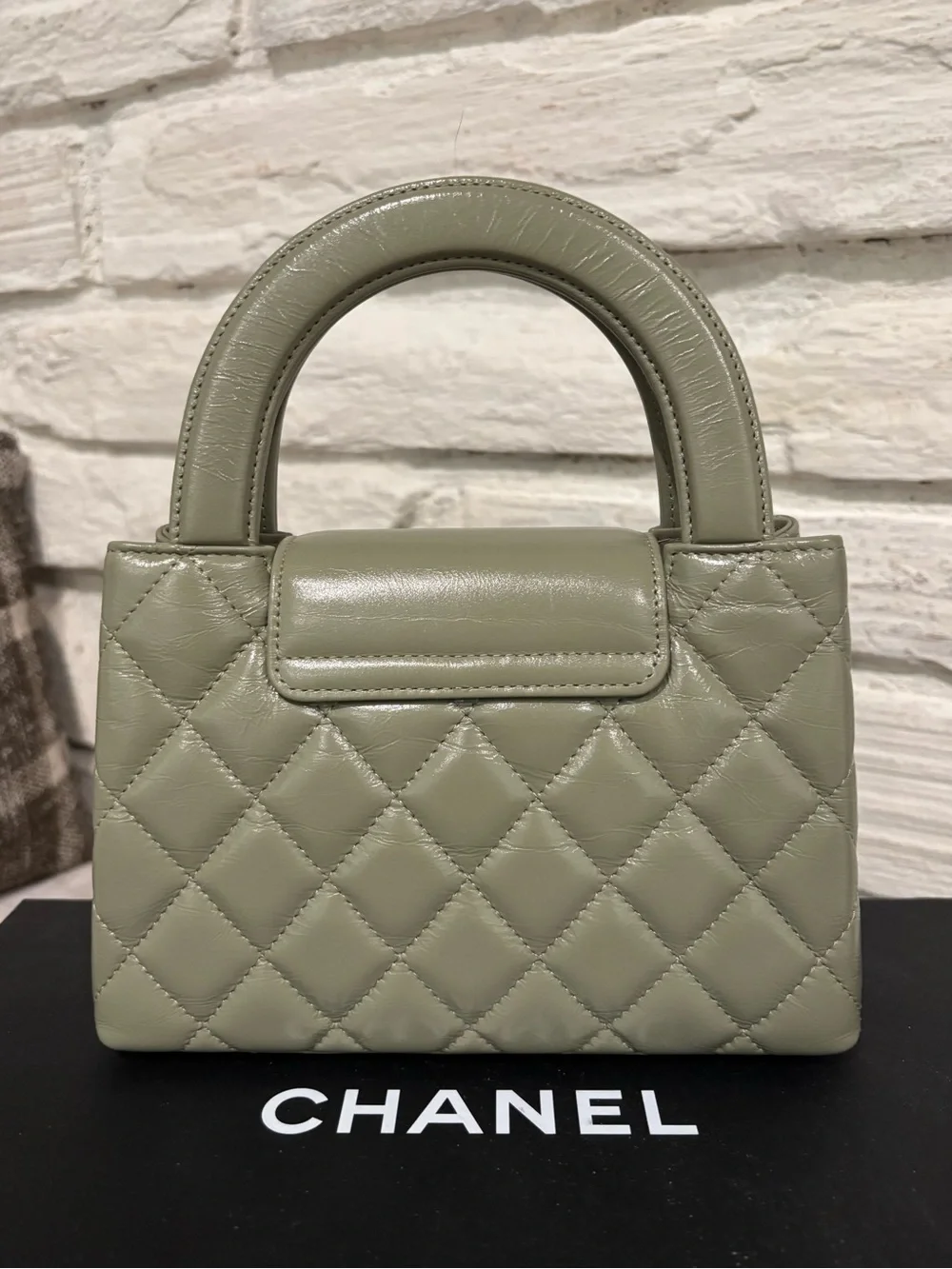 Chanel Nano Kelly Sage Green